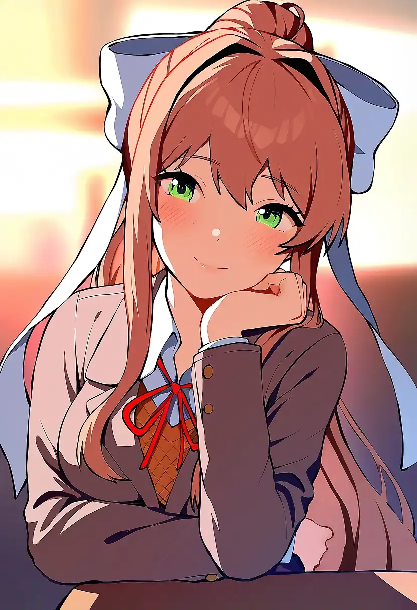 AI art "JUST MONIKA"