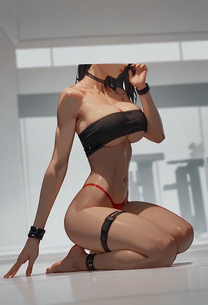 Carmen Kneeling sideways