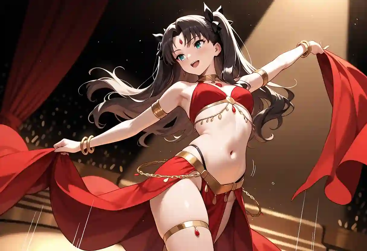 AI art "Just what happens when Tohsaka Rin is on stage"