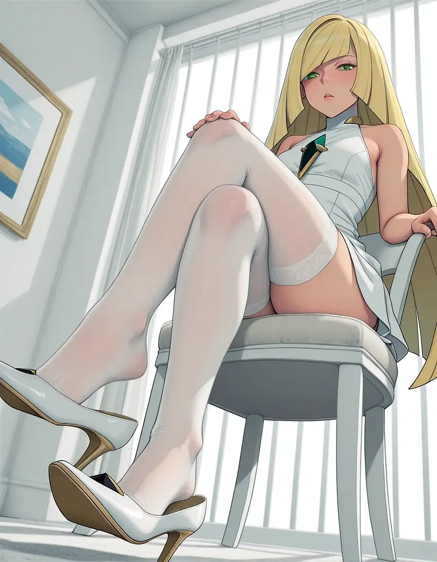 AI art 'Lusamine Set <3' with user description 'various compositions, similar prompts, same seed'