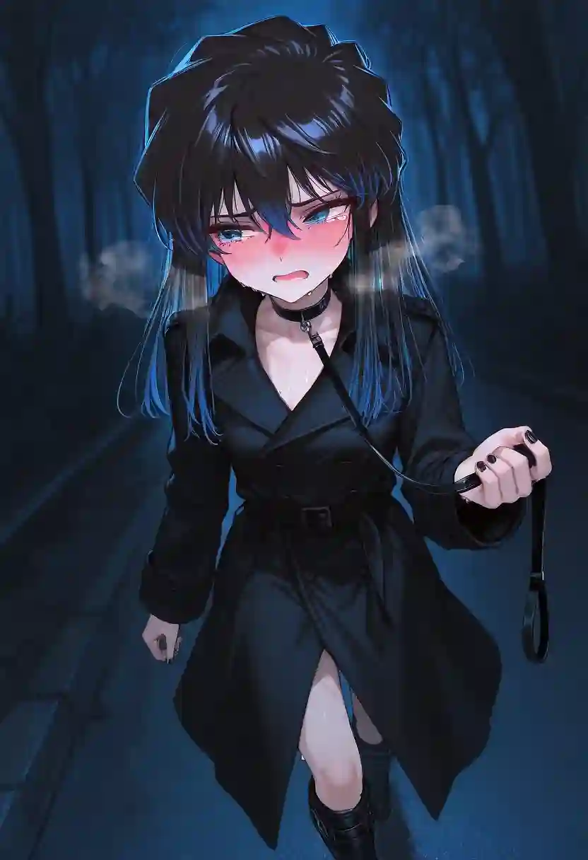 AI art 'Some cute leash Gens' with user description '"girl handing black leash to viewer"

Main prompt for the effect of handing the leash for anyone interested ;)'
