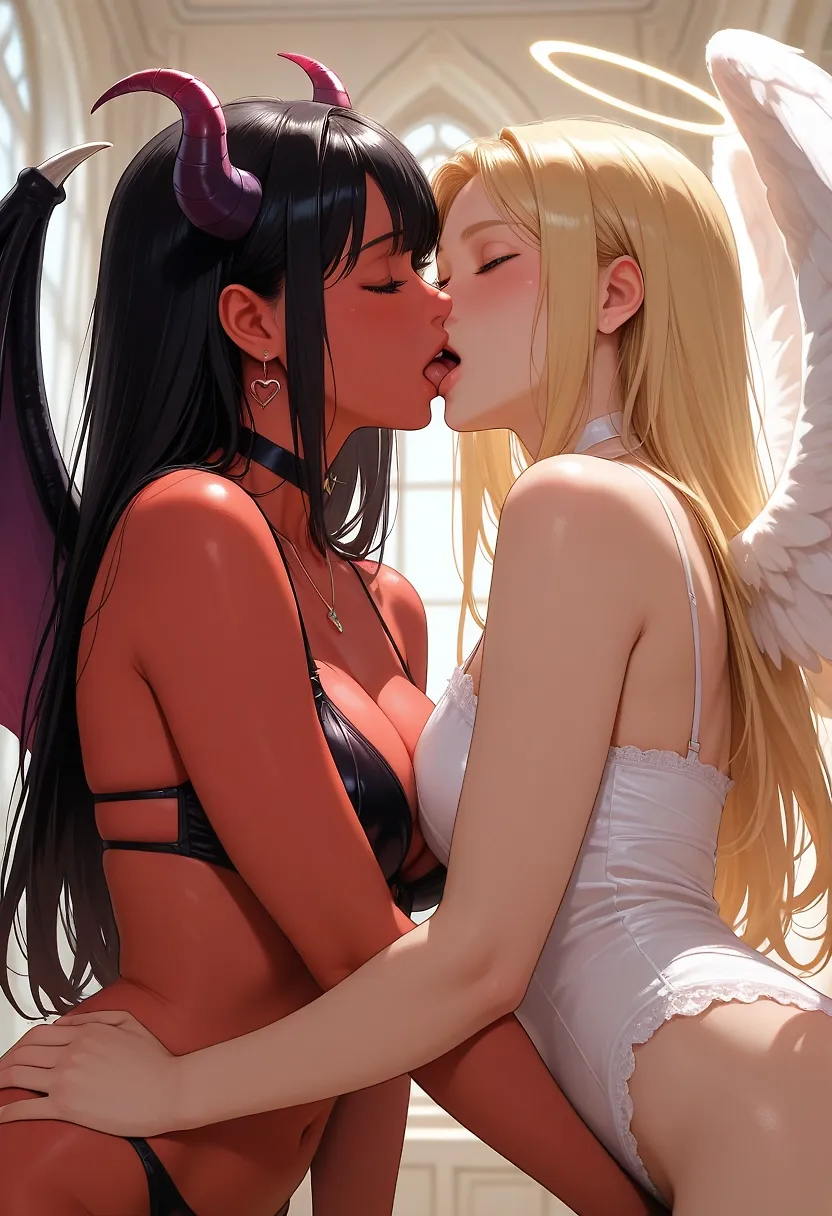 AI art "Angels and Demons"