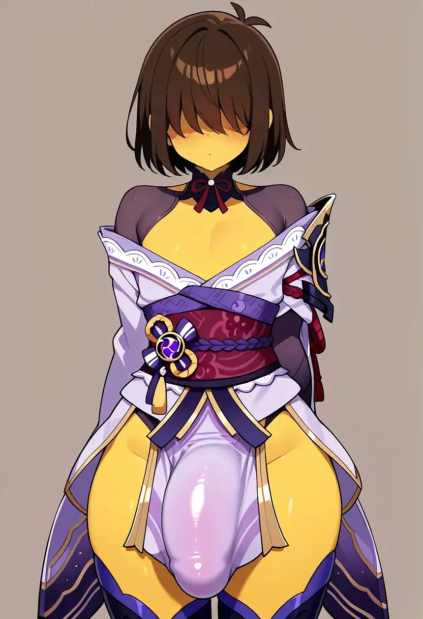 AI art "Крис косплеер. Deltarune"
