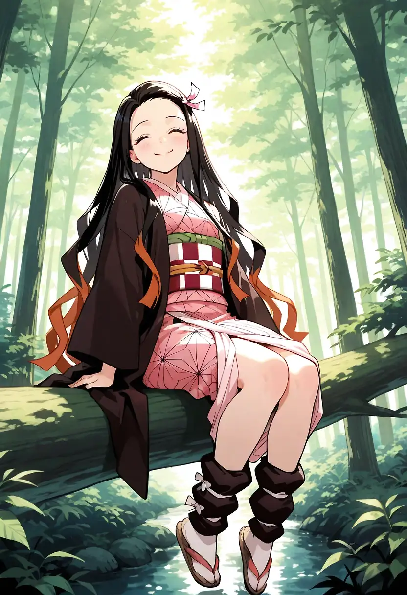 AI art "Kimetsu no Yaiba - Nezuko"