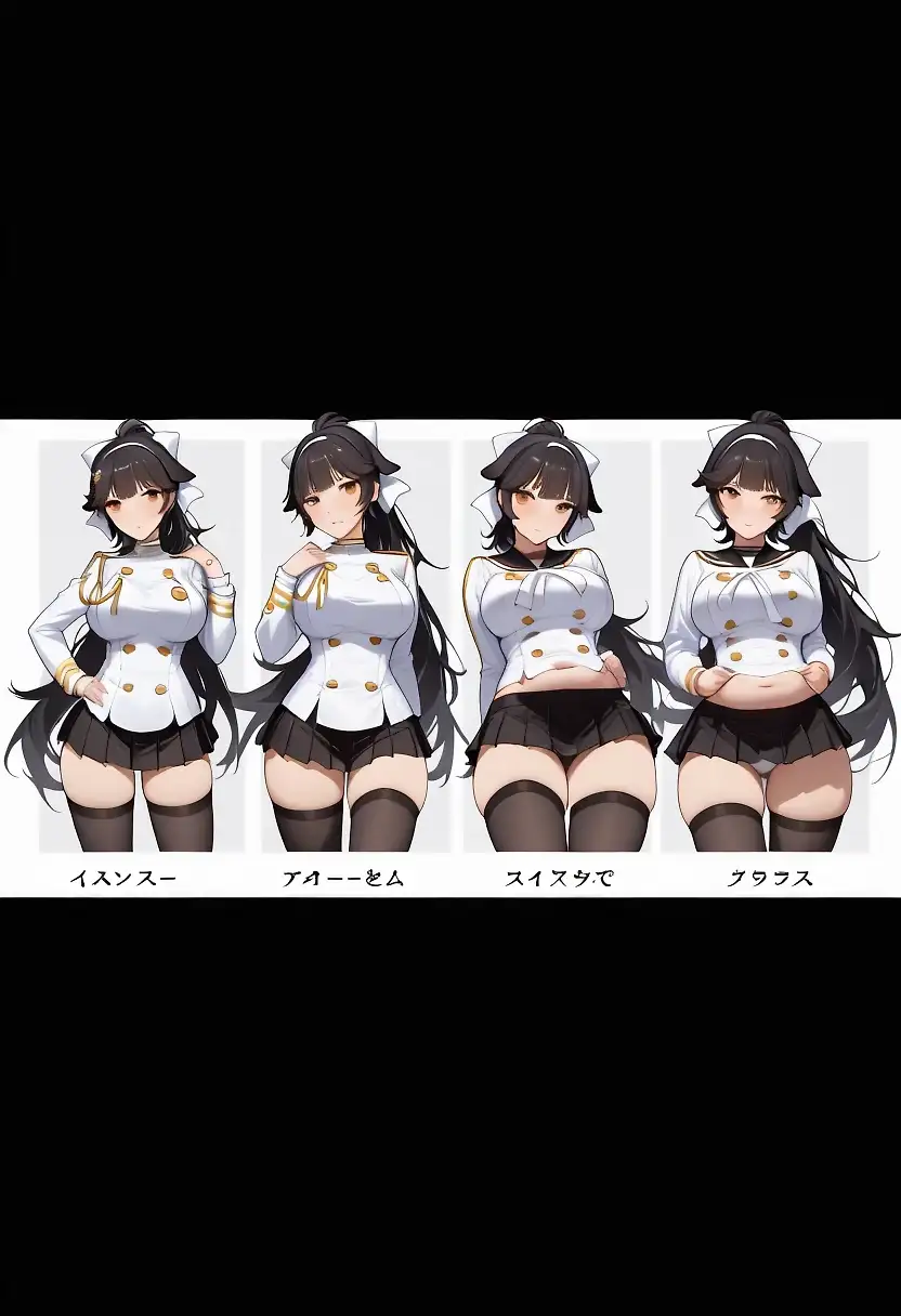 AI art 'Takao Weight Gain Sequence'
