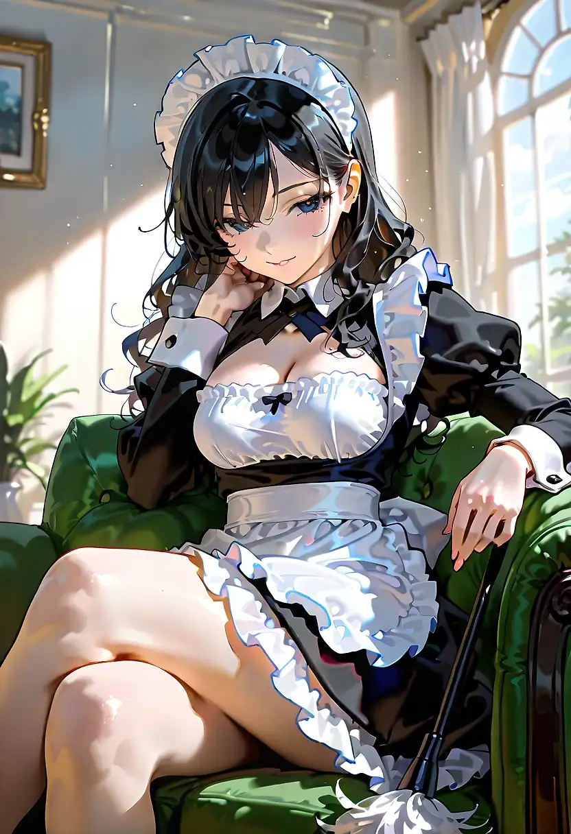 AI art 'It's Never The Maids Day Off' with user description '@octavian @peterco @warmicestudios @smut317 @gildenstein @cef_ultra @casca_kirei-onna @heihund @bad77 @a_casual_prompter @parda @terror2 @hollenwulf @varcolac @goobygubby @cro_bo @saltymajor778@ririfake 
1# - Odessa
2# - Elvina
3# - Violet Blade
4# - Lysandra
5# - Carmine
6# - Aerith
7# - Sapphira
8# - Caltine
9# - Gwyndolyn
10# - Leia Lux'