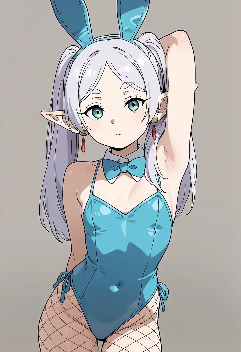 AI art 'Frieren bunny'