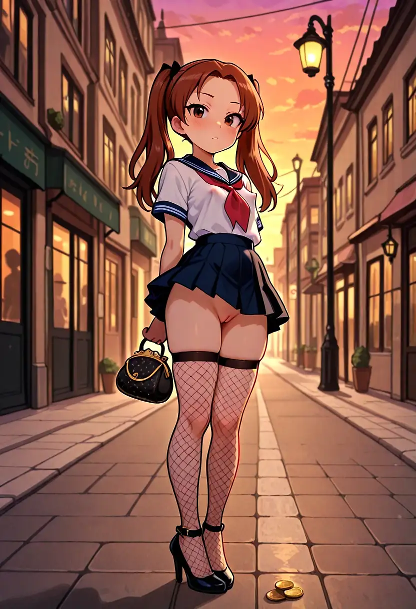 AI art 'Another one walking the blade' with user description 'Looking lonely.'