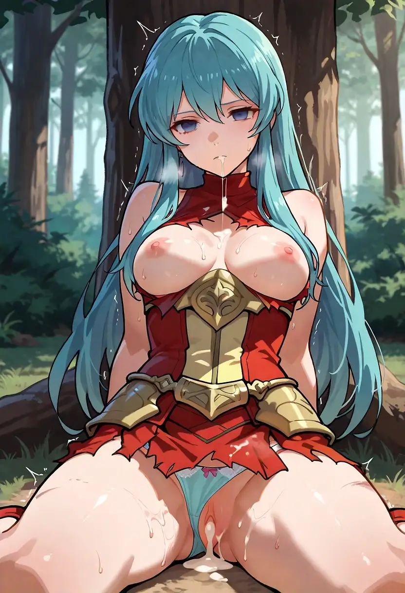 AI art "Eirika defeated post sex"