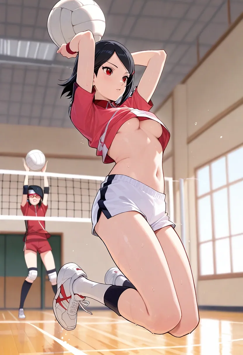 Sarada play her game