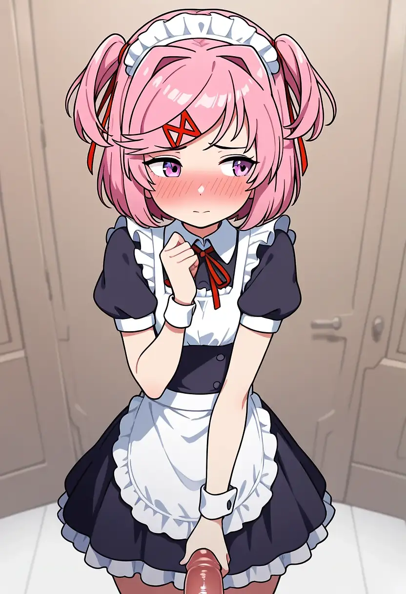 AI art "Maid Natsuki polishes her master"