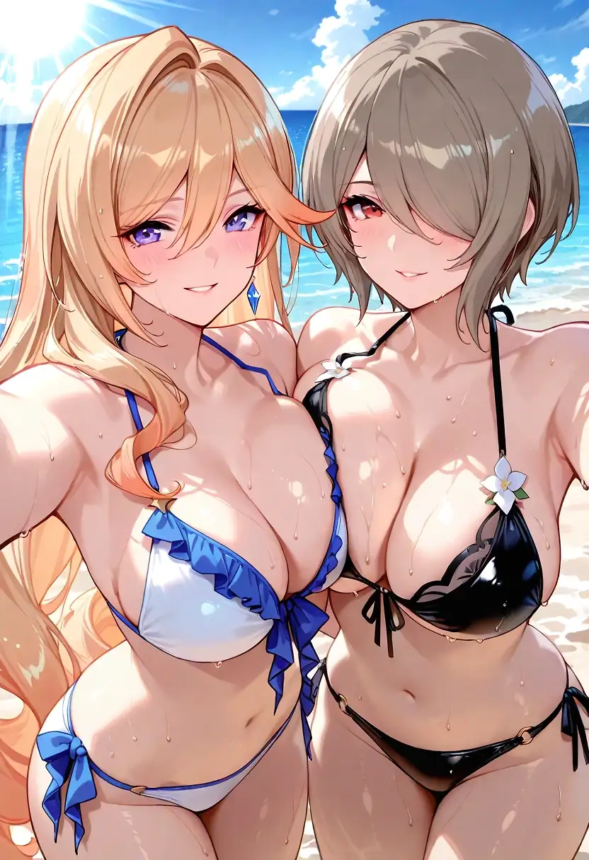 AI art 'Double bikini'