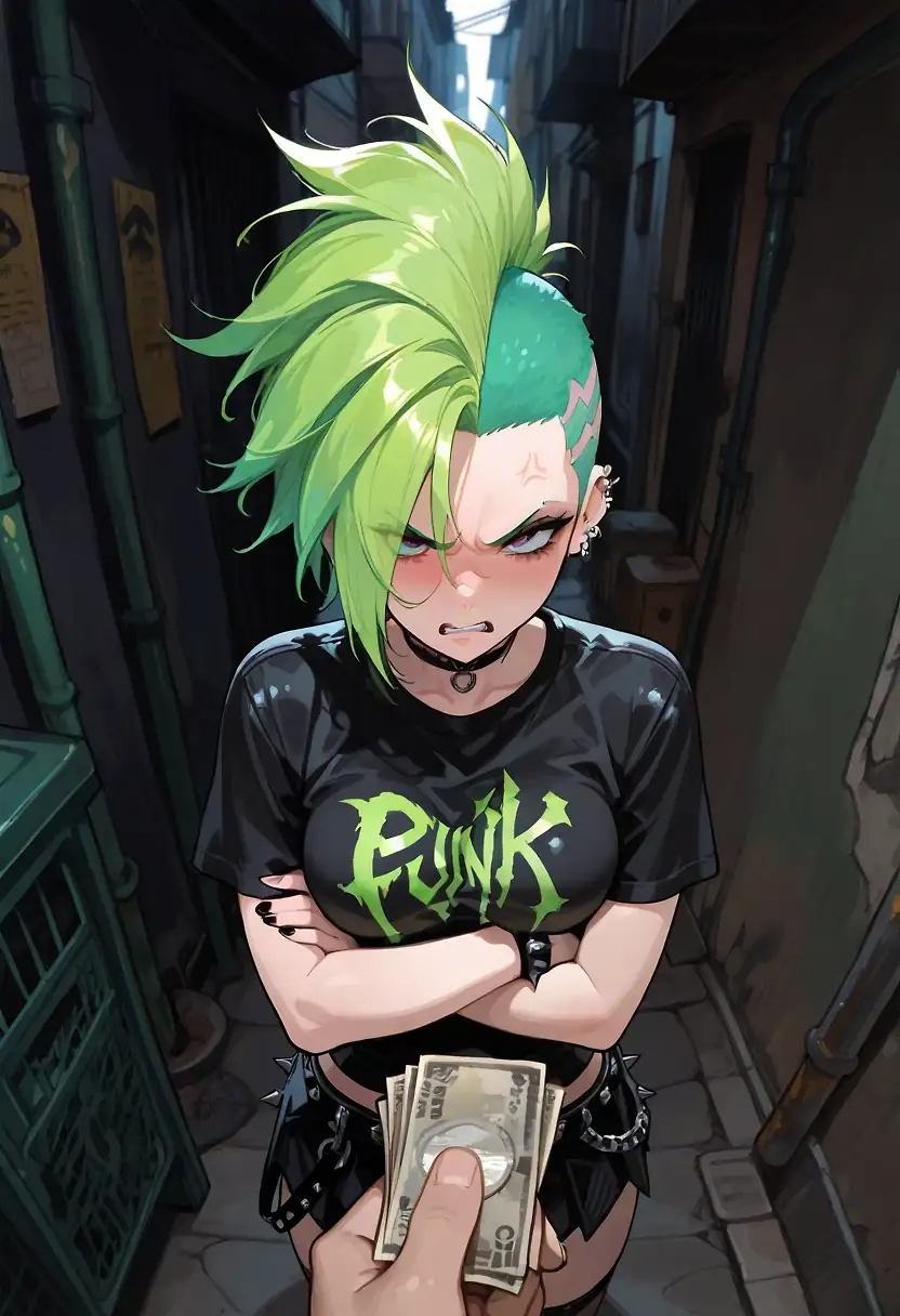 AI art "Back Alley Deals"