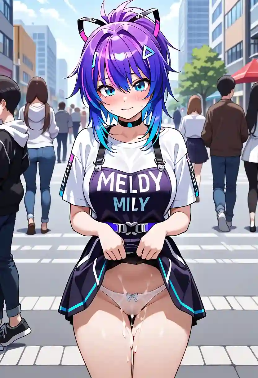 AI art "melody having some fun"