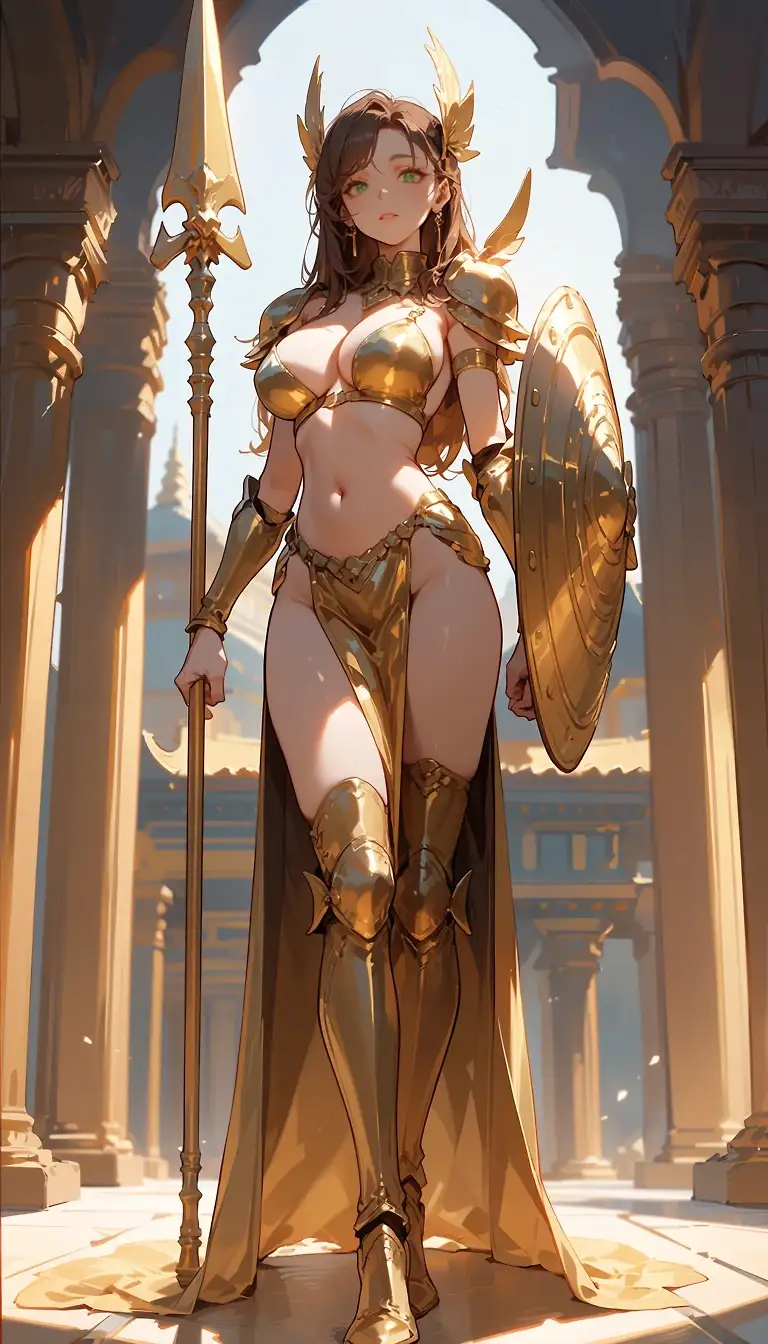 AI art "The Golden Maiden"