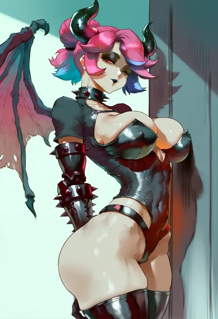 AI art 'Demonic Cyborg Angel // Gothic Android'