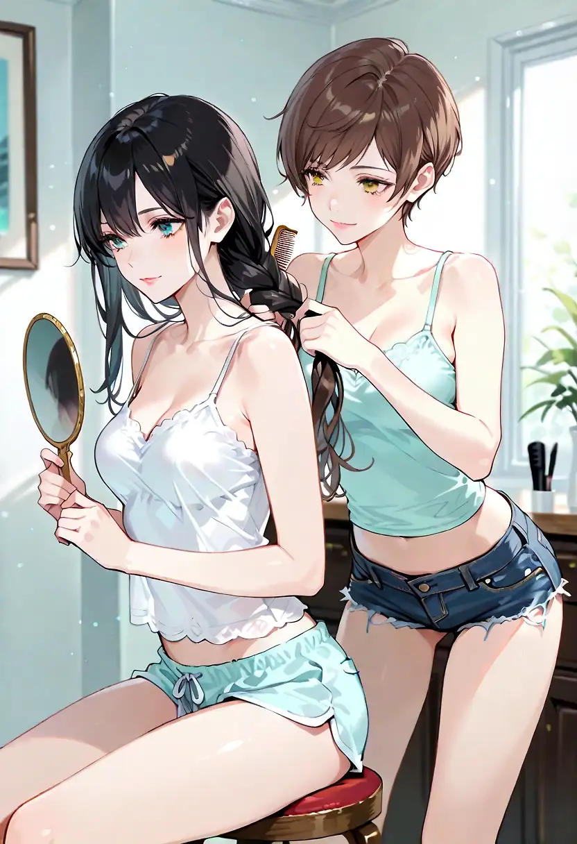 AI art 'Girls helping each other with grooming'