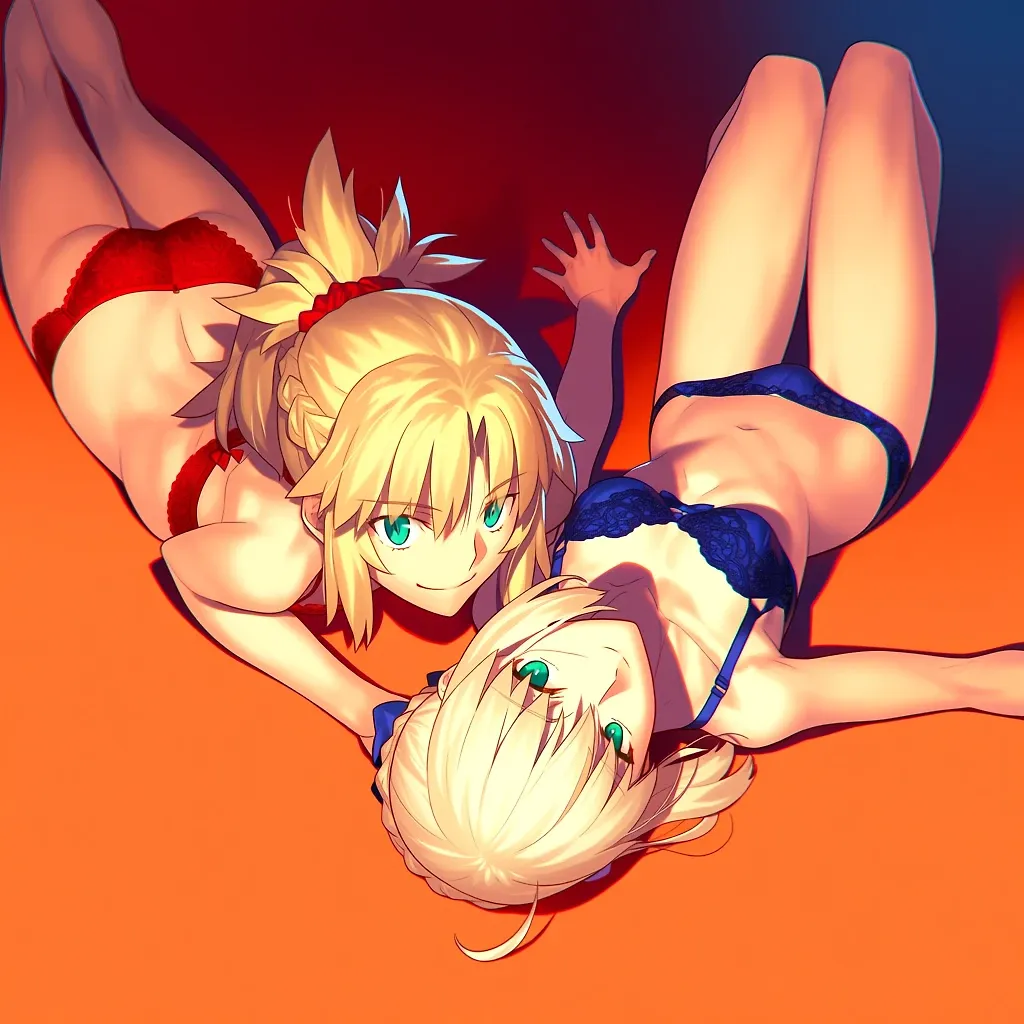 Saber x Mordred Photoshoot