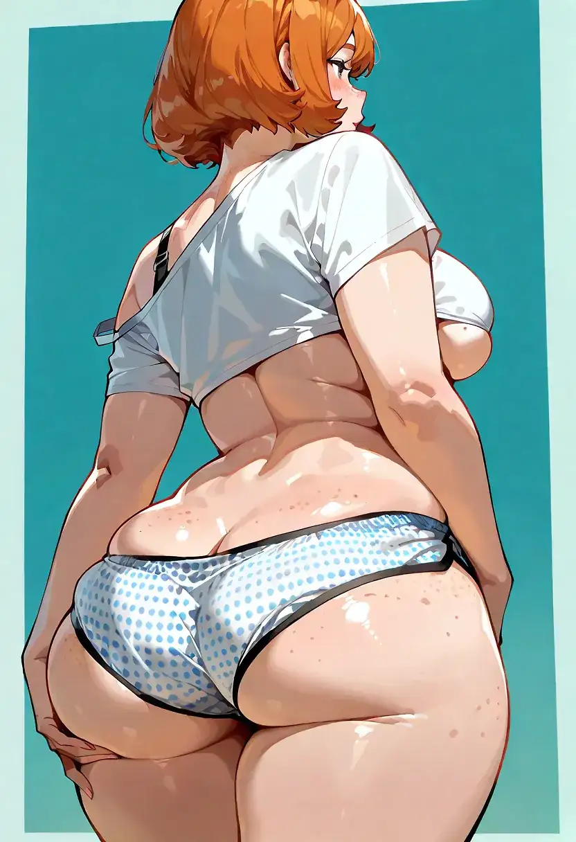 AI art "Chubby Ginger Sasha Butt Stuff"