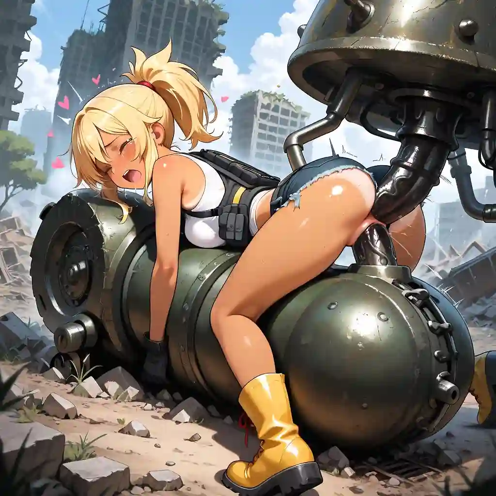 AI art "Scrap Metal Hunter"