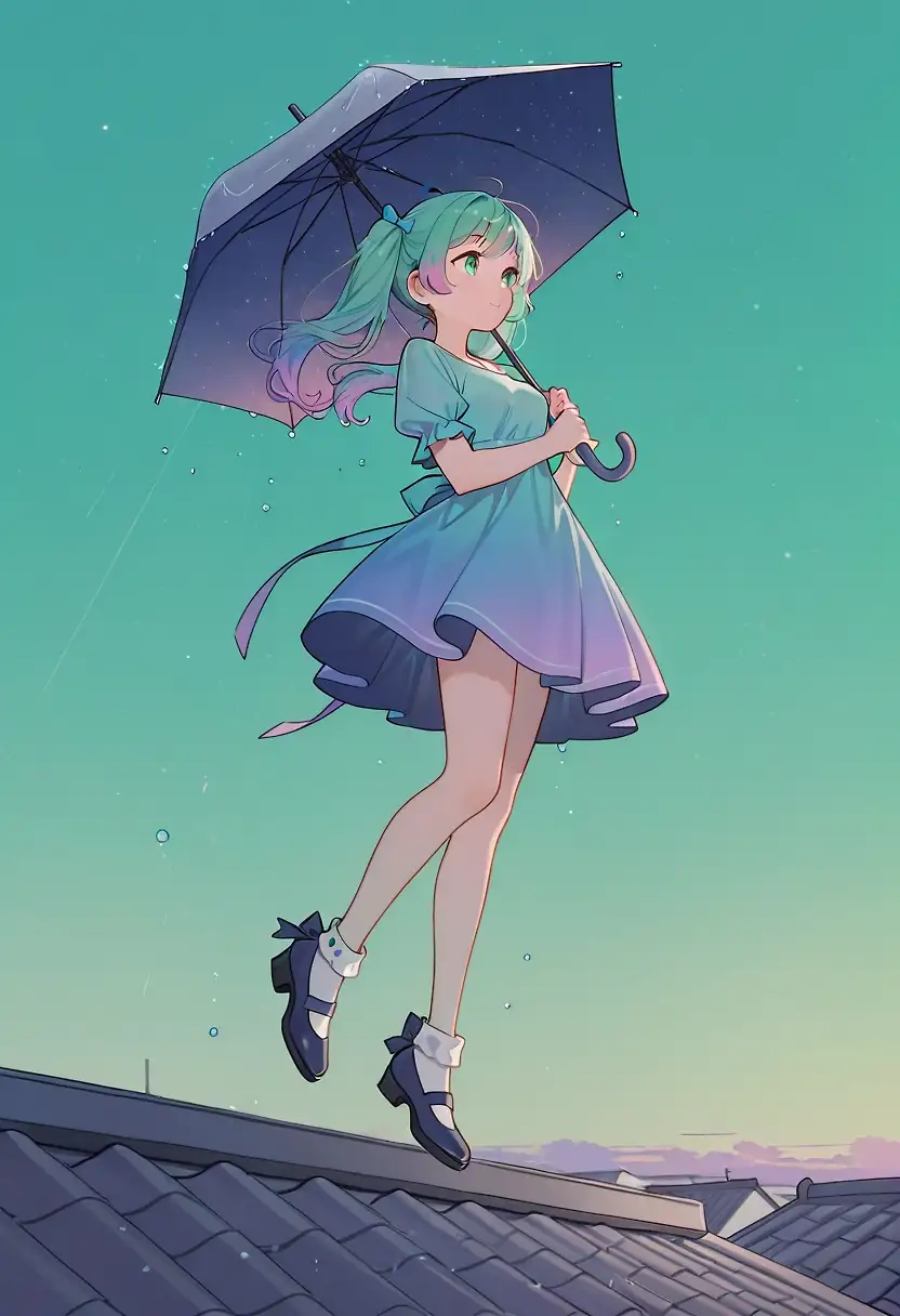 AI art "Falling"