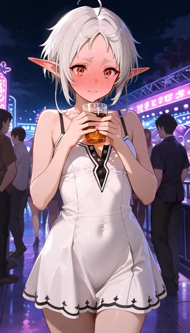 AI art "Sylphy has too much fun at the bar"