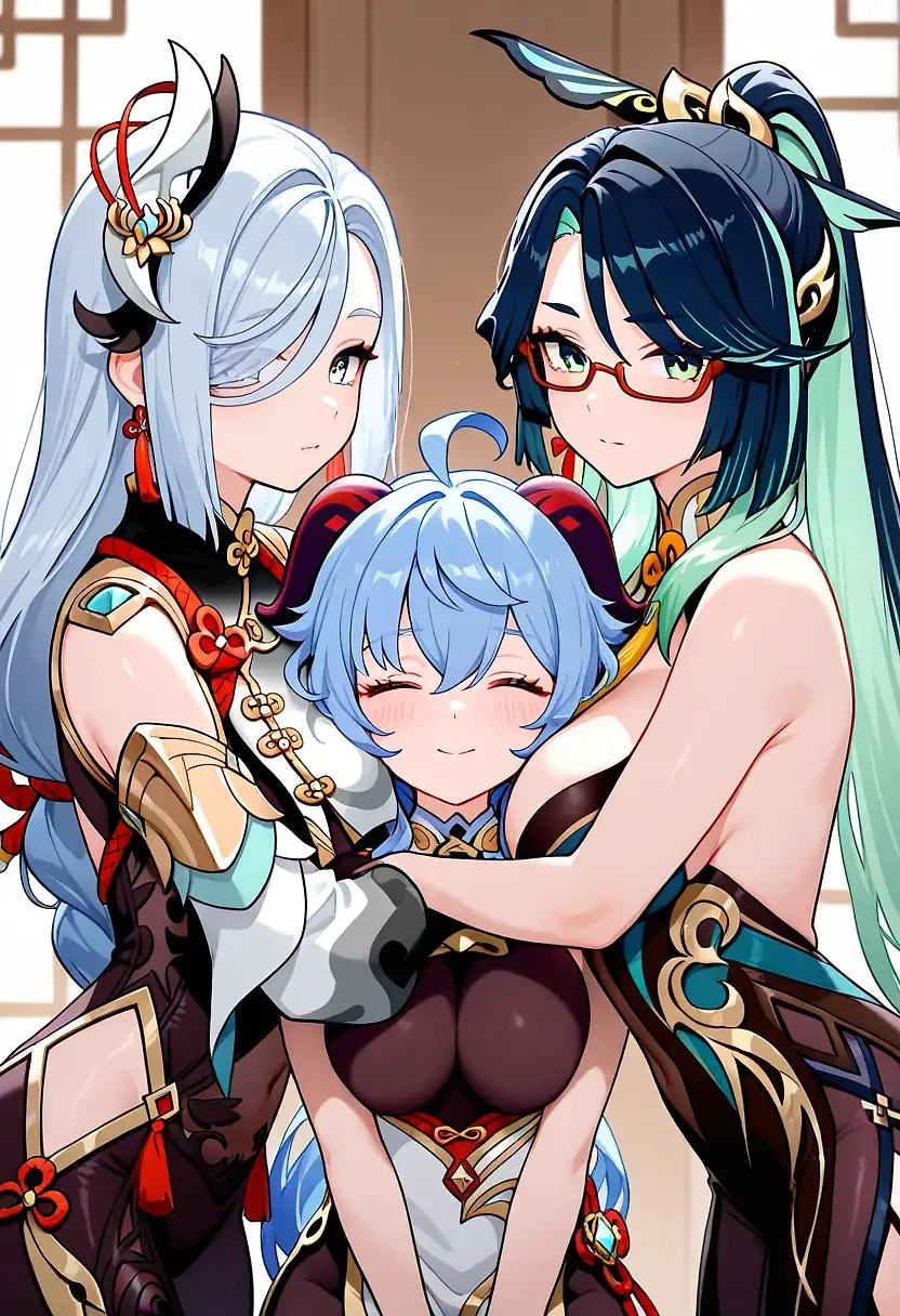 AI art 'Genshin Family'