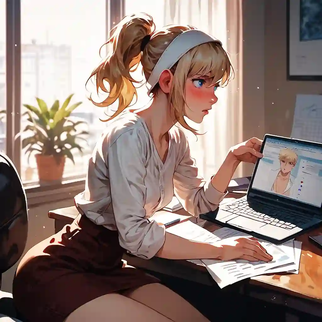 AI art "Office Romance"