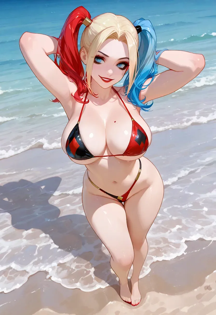Harley Quinn at the Beach