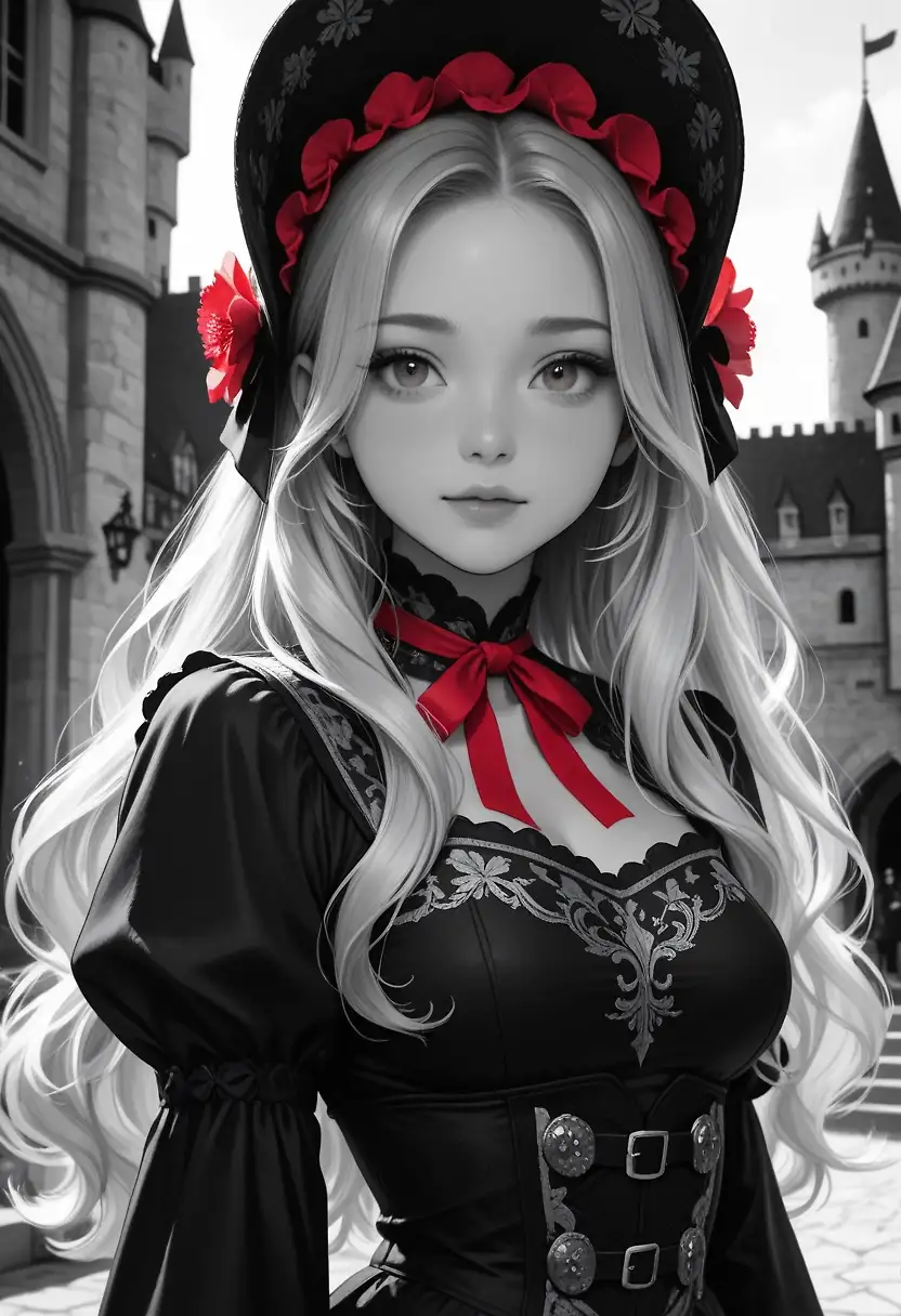 AI art "Black and white"