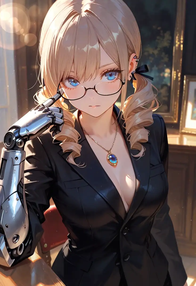AI art 'I suit her up 😁' with user description 'I'm trying out some new outfits for the following chapter of her story. I can't watching this one.'