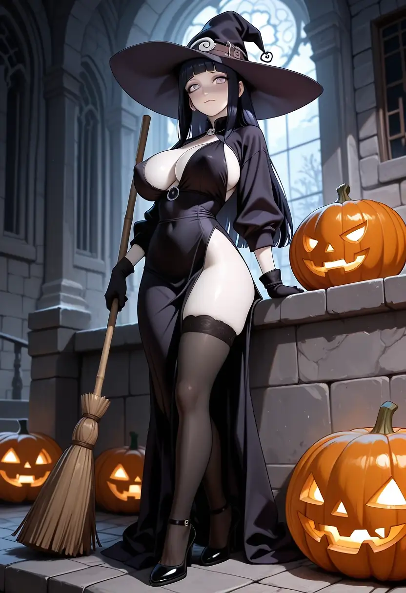AI art "Hinata for halloween"