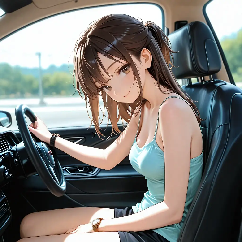 AI art "Wife's is in the driving seat"