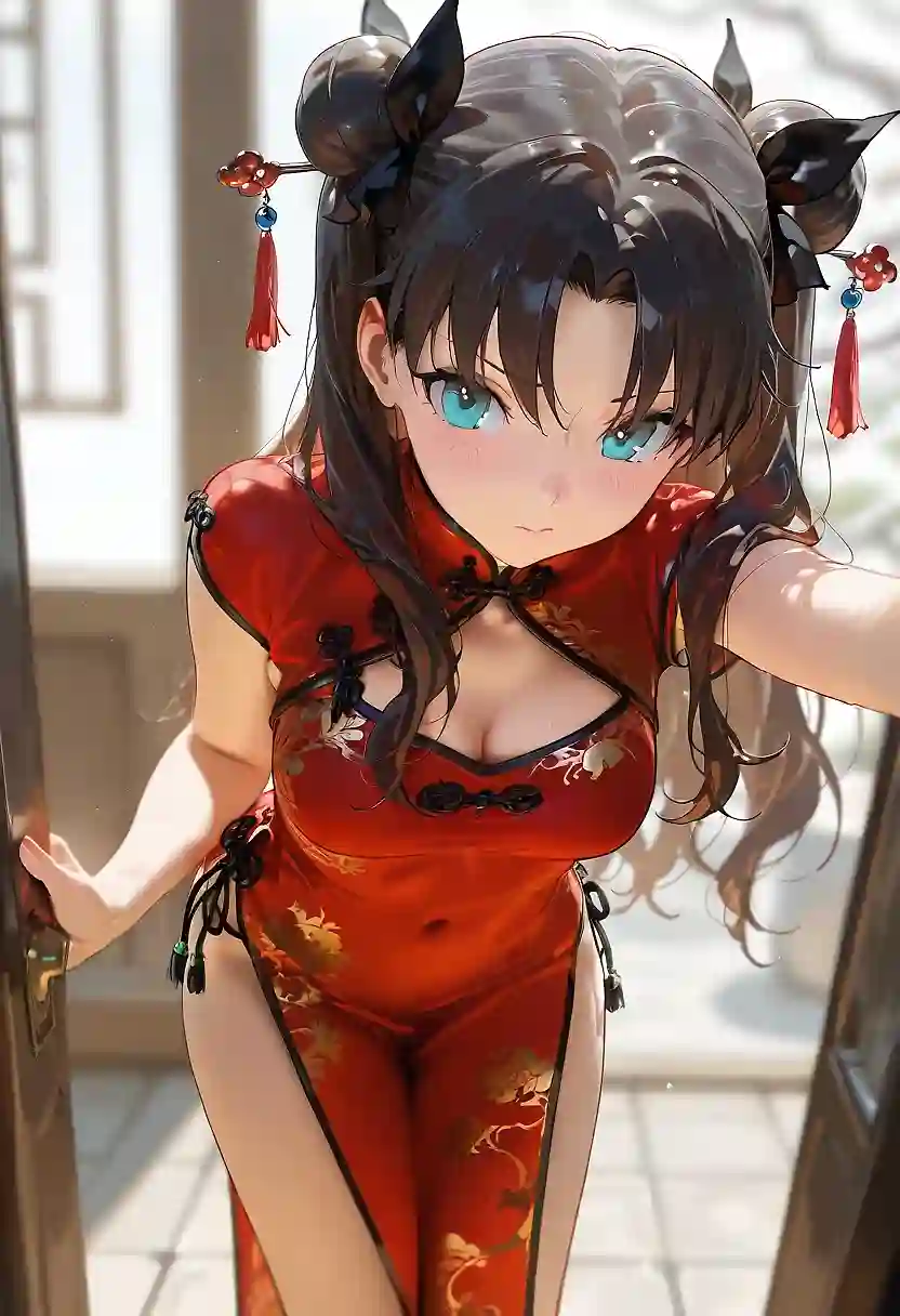 AI art "Just some Tohsaka Rin doing some cultural appropriation"