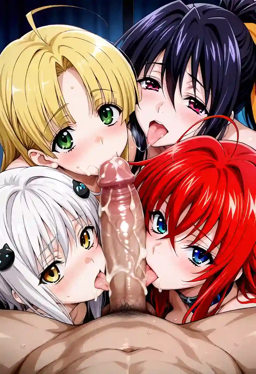 AI art "Highschool DXD fellatio"