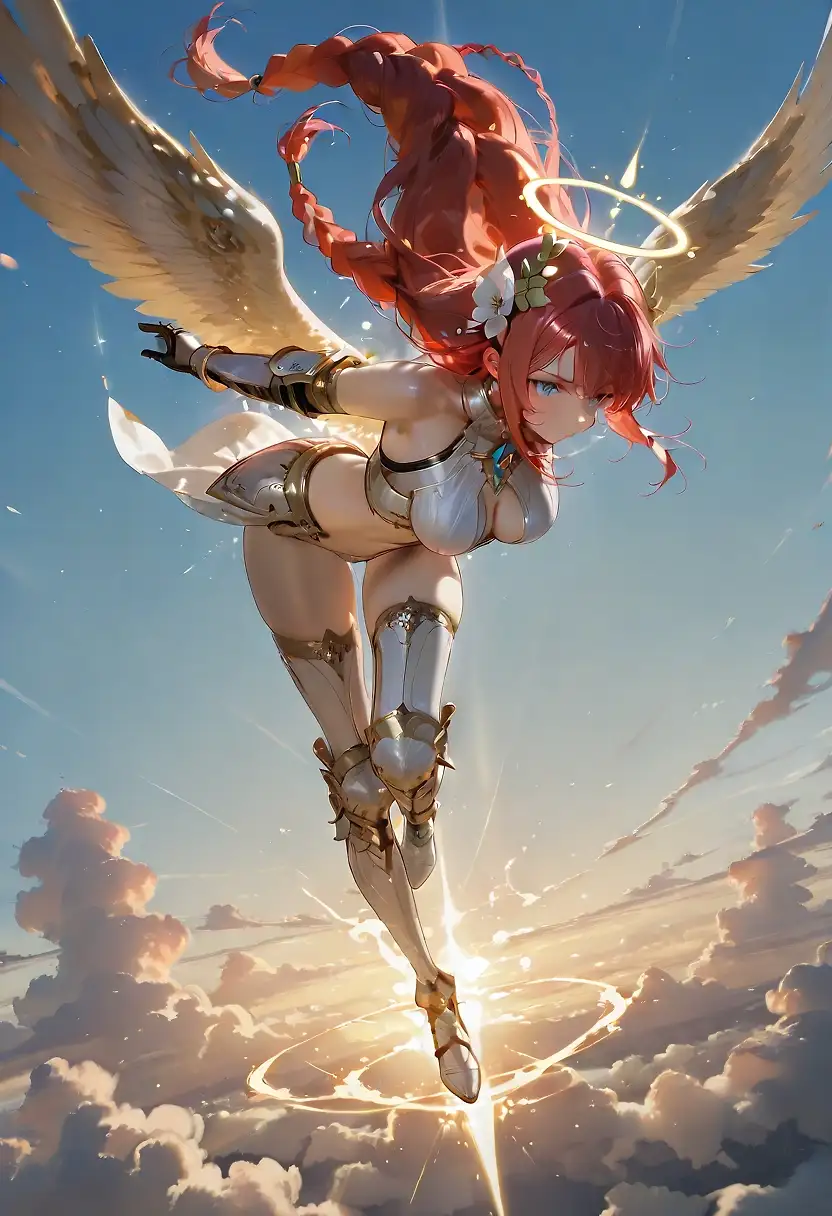 AI art 'Red M angle'