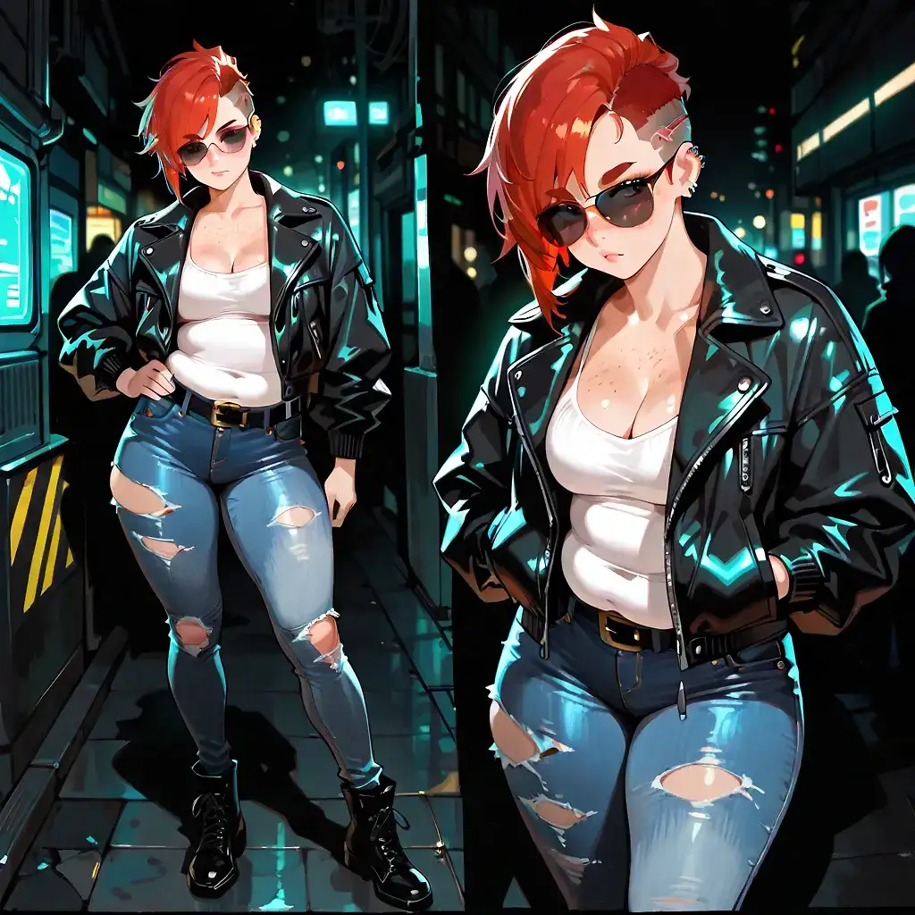 AI art "Steam & Cyberpunk Sasha"