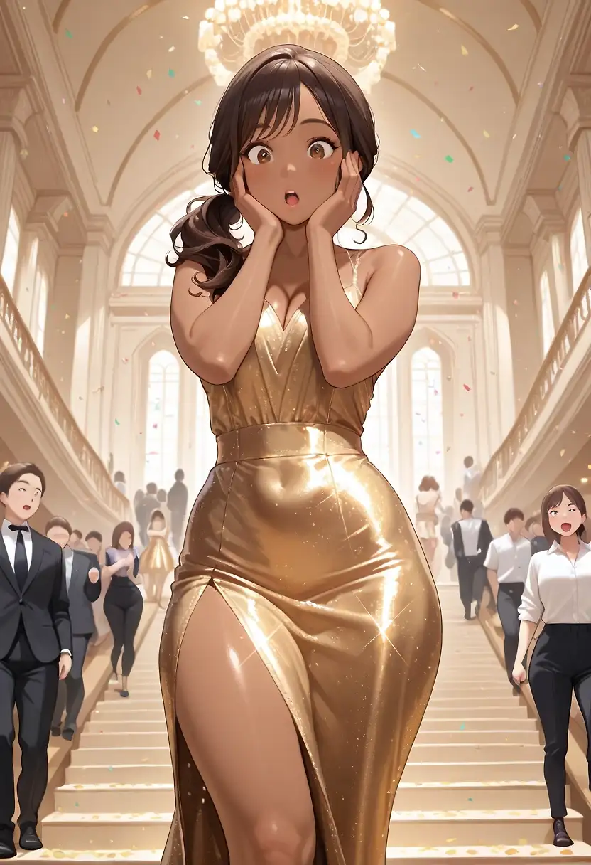 AI art '1000 Followers - ARE YOU SERIOUS!' with user description 'I actually did it! THANK YOU ALL!
I am truly grateful for all the support and love for my work and my characters, especially to Cyndel. Shout out to @peterco, @cef_ultra, @zuzul, @warmicestudios and every single person who commented on my work. Now I wouldn't be me if I didn't make a story out of this so:
"They like me, they really like me!"
Cyndel took in the adulation of her fans and kissed them.
"You deserve this!
But the gifts didn't stop there. In recognition of her hard work, the fans finally bought her the car she'd been working for! But does this mean the end of Cyndel's story?
"Well, before I was doing it for the ride, but I'm the people's waifu, so I do it for them! This isn't the end of my story - it's just the beginning!"
Cheers!'