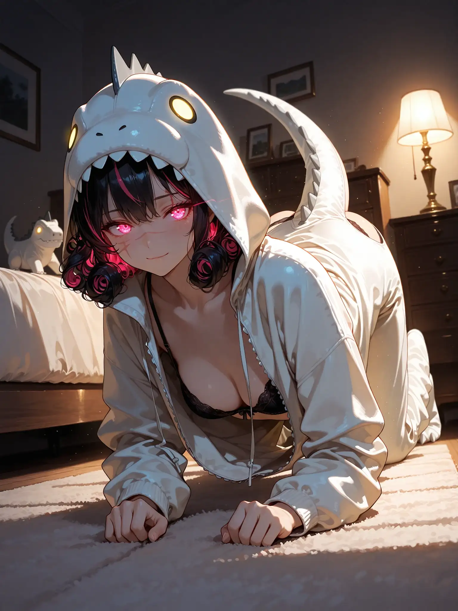 AI art 'Dino Costume' with user description 'In a couple different models/art styles'