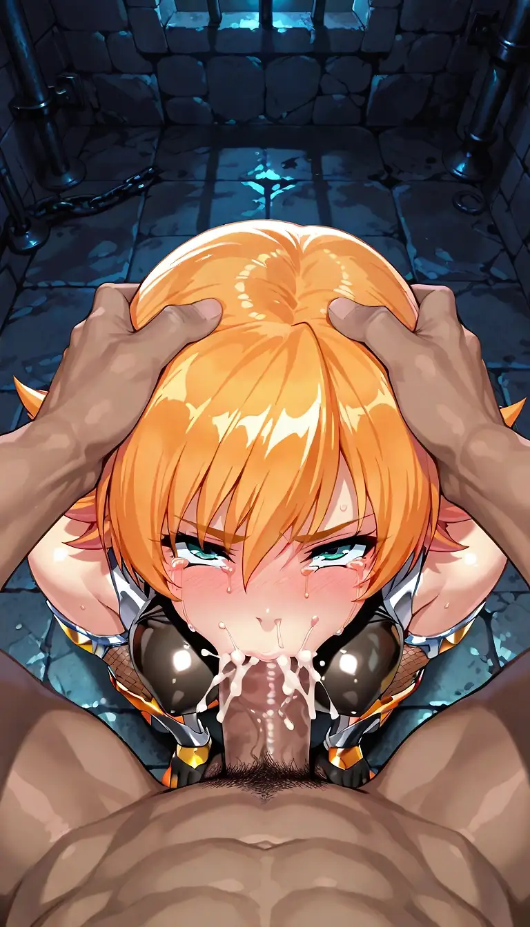 AI art "Taimanin fellatio"