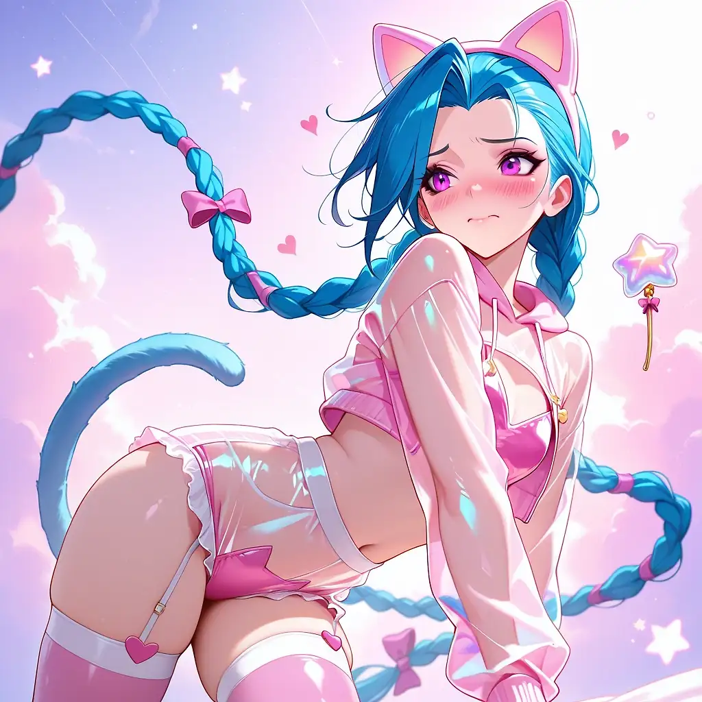 AI art 'jinx kawaii !' with user description 'Kawaiiii waifuuuuuu'