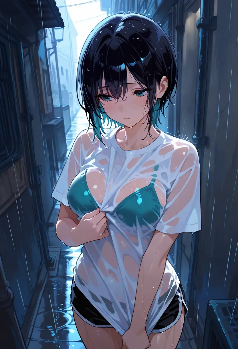 Caught in the rain