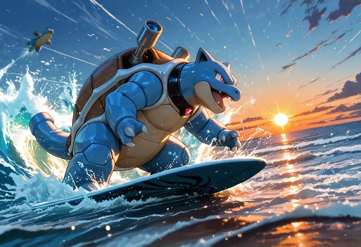 Test: Blastoise Riding the Wave 🌊