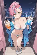 AI art 'Sera and the Morning After' with user description 'Phew⦠after a long and exhausting day at Club BetterWaifu, Sera decided to grab some coffee first.
Itβs only 5 a.m., so unfortunately, not many places are open yet.
Here you go, sweetheart enjoy your coffee.
@gildenstein @hollenwulf @octavian @peterco
@warmicestudios @casca_kirei-onna @heihund
@bad77 @a_casual_prompter @parda @terror2
@goobygubby @cro_bo @varcolac @smut317
@narillia @zerogroupe21 @saltymajor778 @zesoul @reptorn'