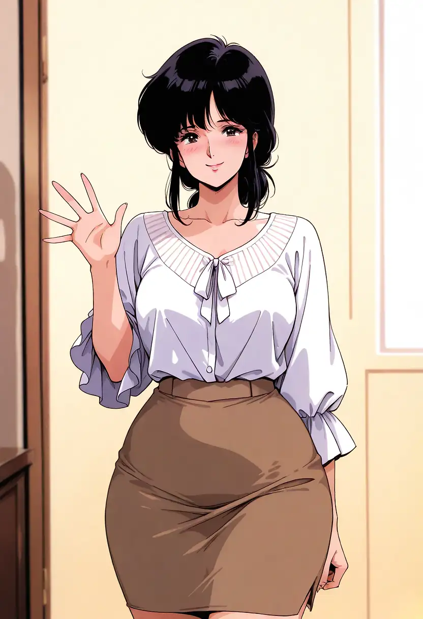 AI art "Meet Satomi, 41-years divorced housewife neighbour"