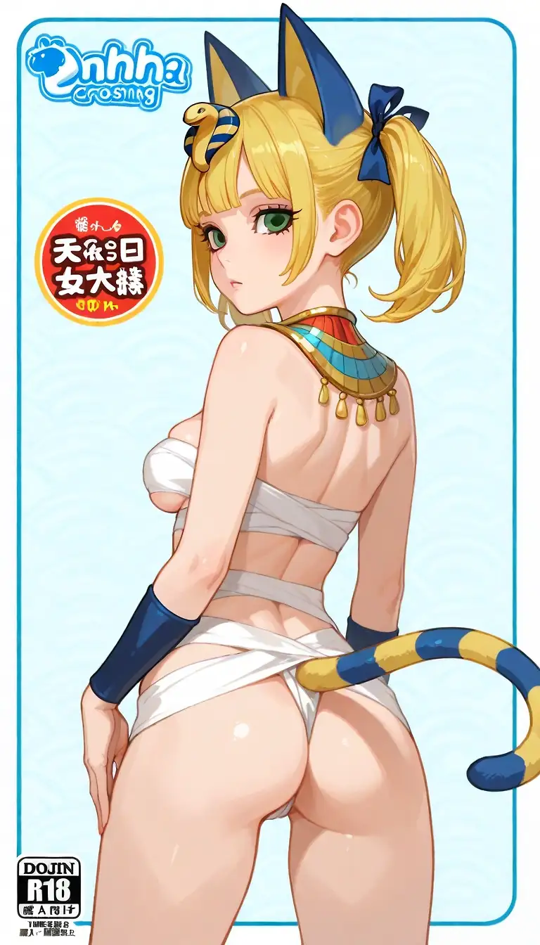 AI art "Bonus Miki's Ankha Cosplay"