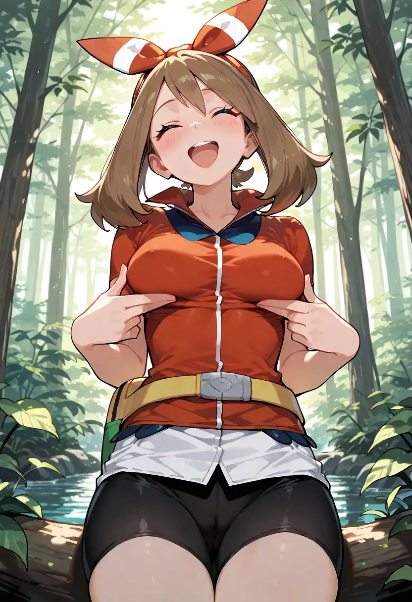 AI art 'Brock is back' with user description 'During their journey, Ash's group is attacked by a swarm of Taillow. Brock suddenly appears and saves his friends. He rejoins Ash. Afterward, Brock makes Maike's acquaintance. First, however, Brock must test whether Maike possesses the same qualities as Misty.'