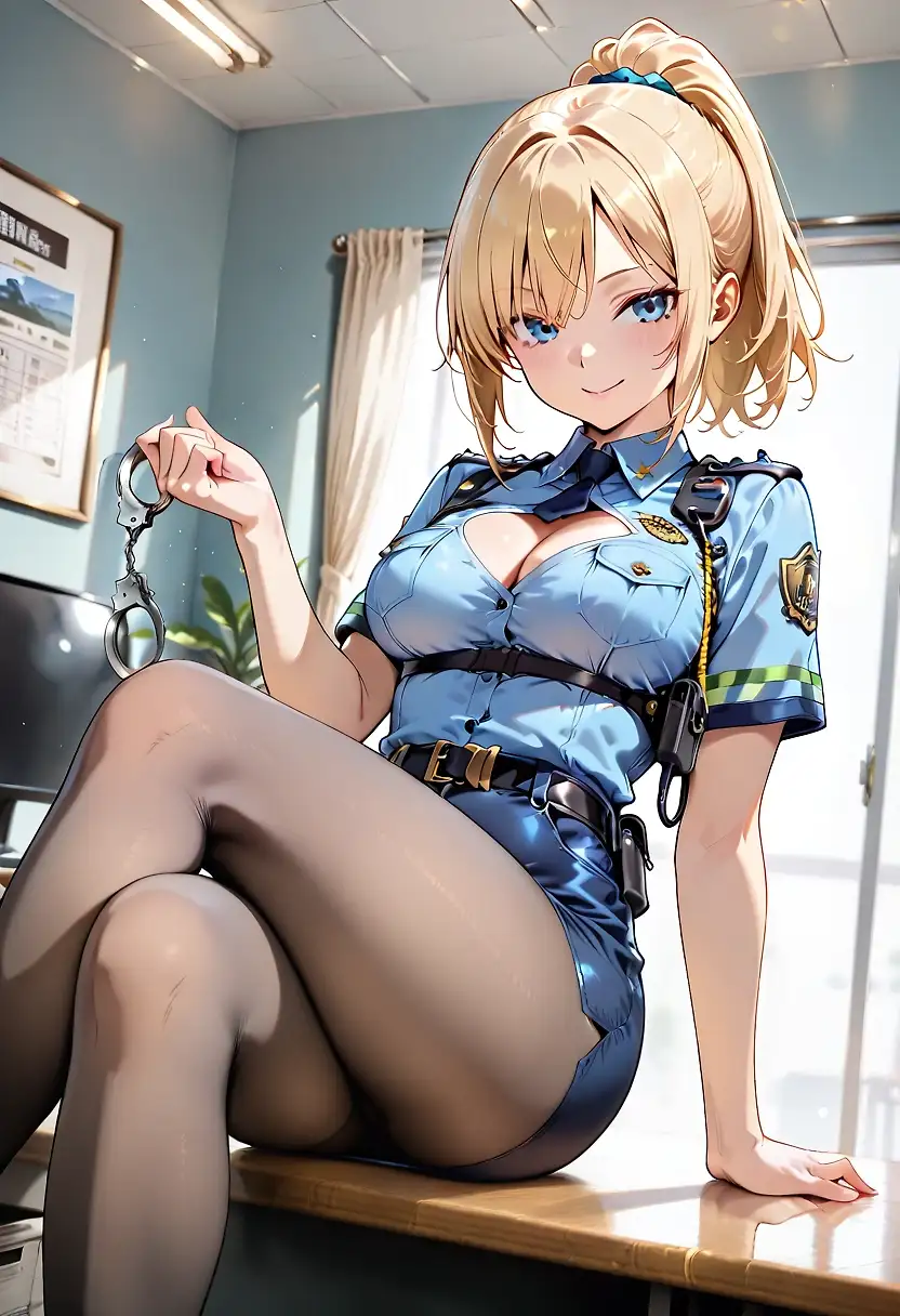 AI art 'Policewoman'
