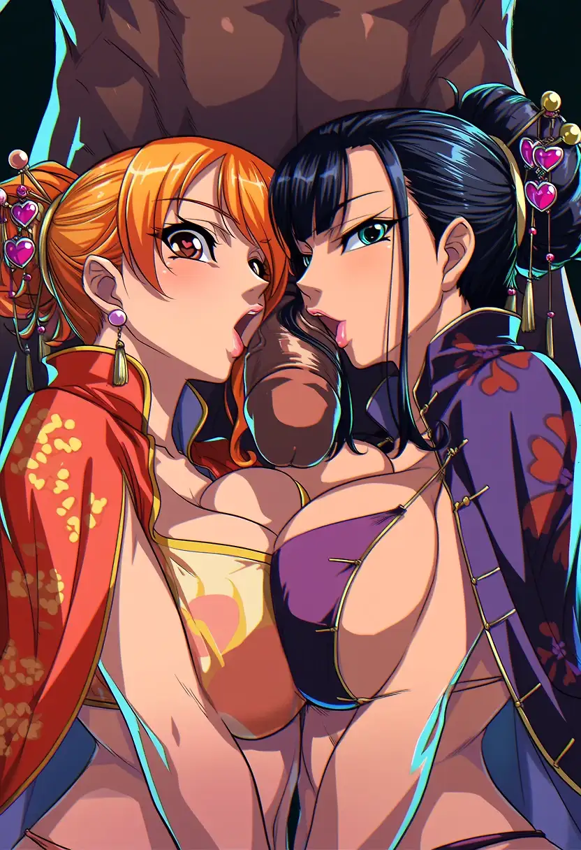 AI art 'Strawhat girls in chinese clothes'