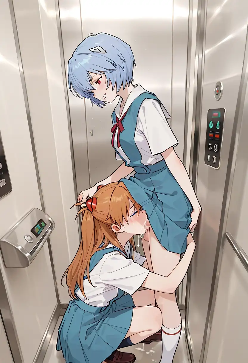 AI art 'Evangelion Elevator'